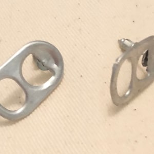 Stud Soda Can Tab Earrings