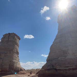 Carte du voyage sur la route - Du parc national du Grand Canyon à Monument Valley - Des endroits amusants où s'arrêter !