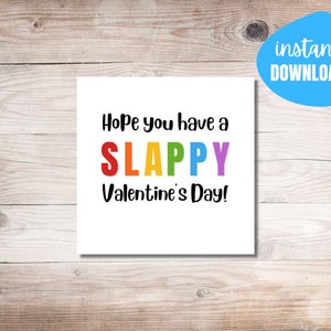Slappy Valentine&#39;s Cards | Slap Bracelet Valentine&#39;s | Rainbow Slap Bracelet Gift Tags | Slappy Valentines | School Valentine