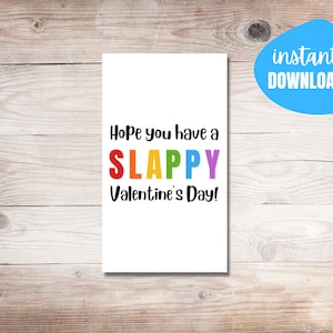 Slappy Valentine&#39;s Cards | Slap Bracelet Valentine&#39;s | Rainbow Slap Bracelet Gift Tags | Slappy Valentines | School Valentine