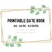 Printable Date Book Unique Wedding Gift Instant Date Ideas - Etsy