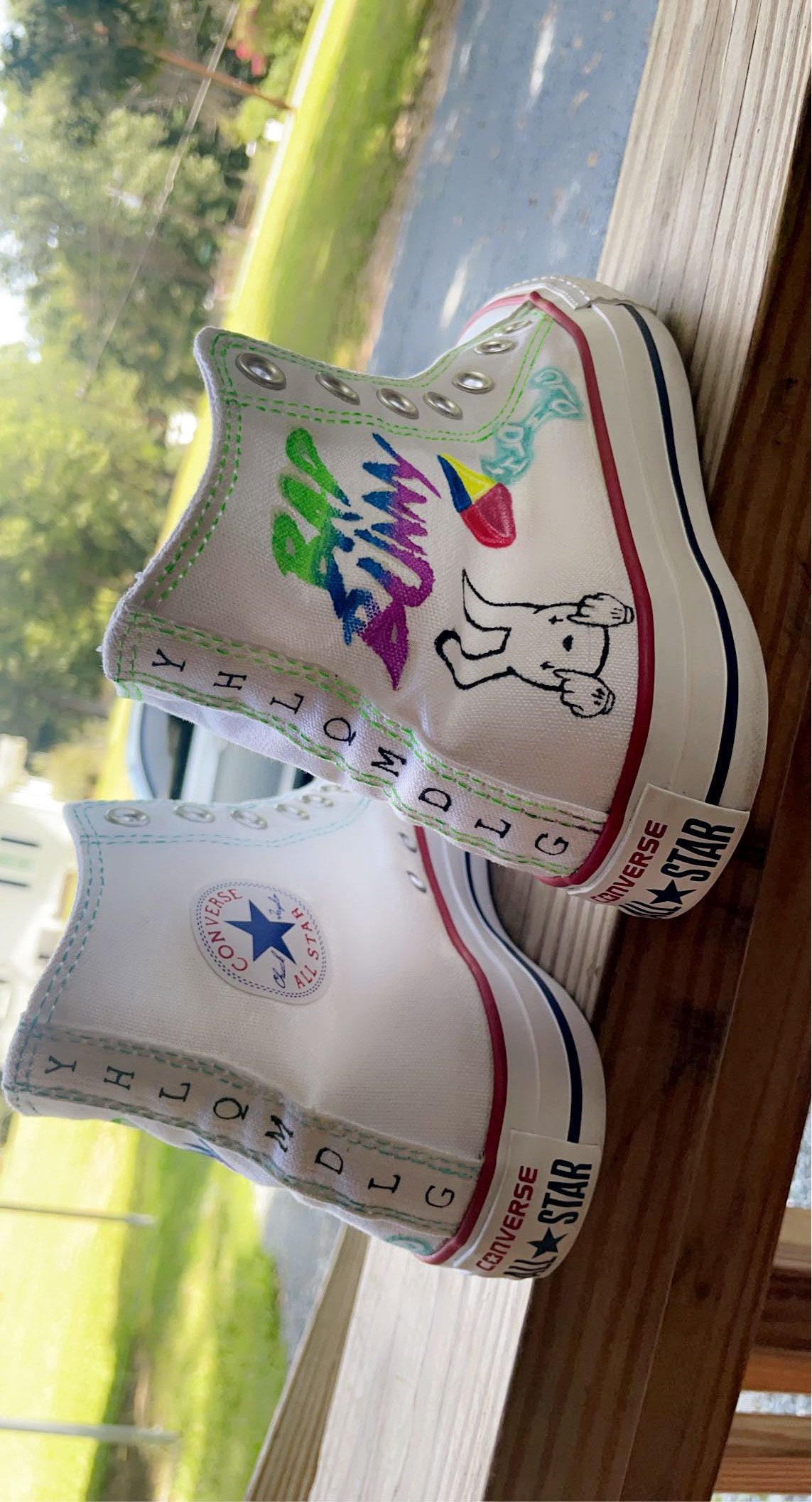 Custom Bad Bunny Converse - Etsy Custom Bad Bunny Converse - Etsy