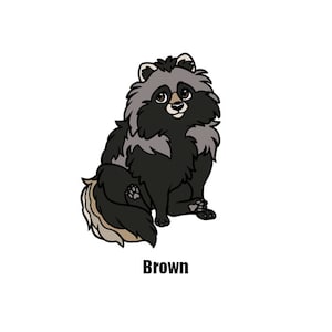 Fursona Pins' Canines vs. Felines Tanuki (Brown)