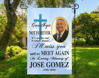 Top quality *Double Sided Remembering You Is Easy Bereavement Garden Flag