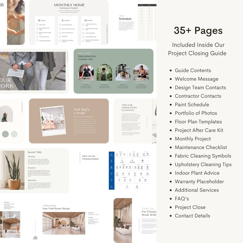 Interior Design Project Closure Template: Client Offboarding Guide ...