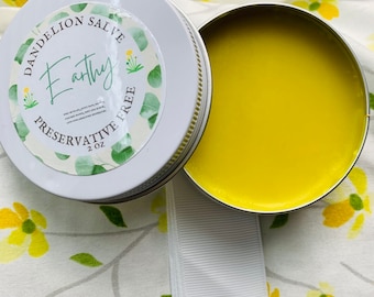 Homemade Handcrafted All-Natural Dandelion Salve / Helps with Arthritis and Joint and Muscle Pain