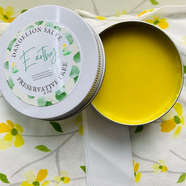Homemade Handcrafted All-Natural Dandelion Salve / Helps with Arthritis and Joint and Muscle Pain
