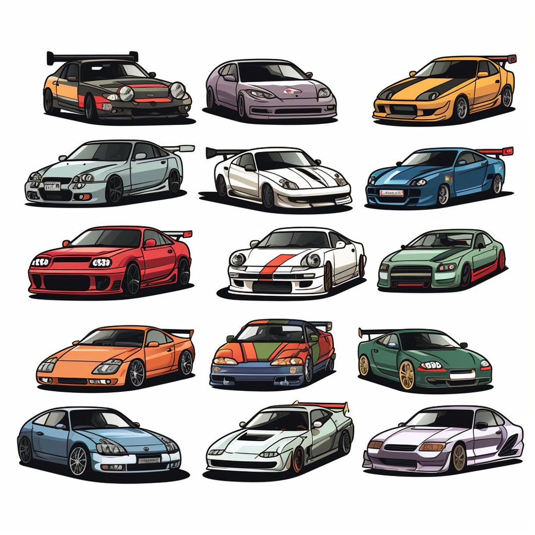 JDM Car Sticker Pack 15 Etsy