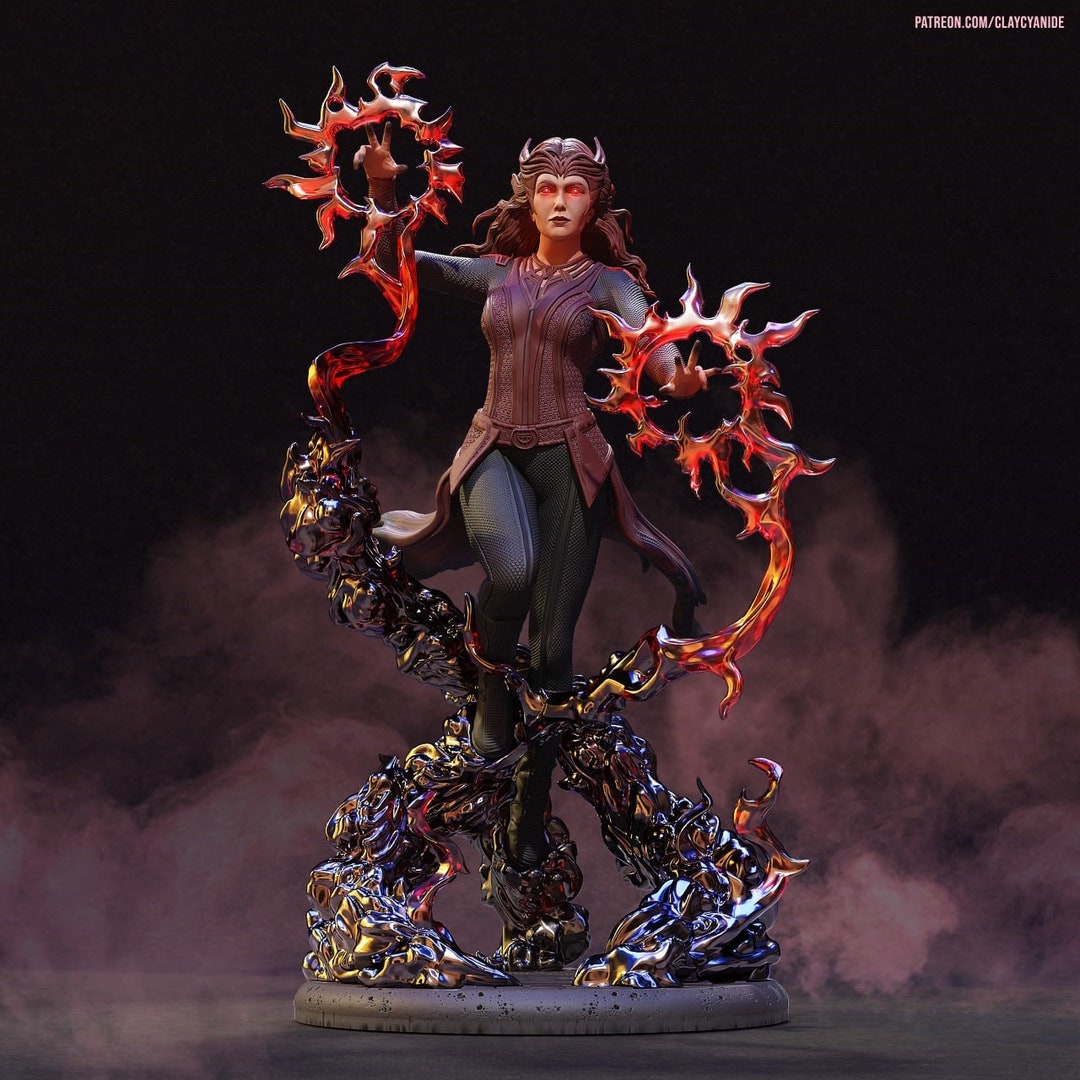 3D Printed Scarlet Witch STL File for DIY Projects - Etsy Canada