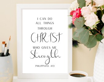 Bible Verses Printable, Bible Verse Art, Christian Printable Wall Art, Inspirational Scriptural Wall Art, Scripture printable, Christian art