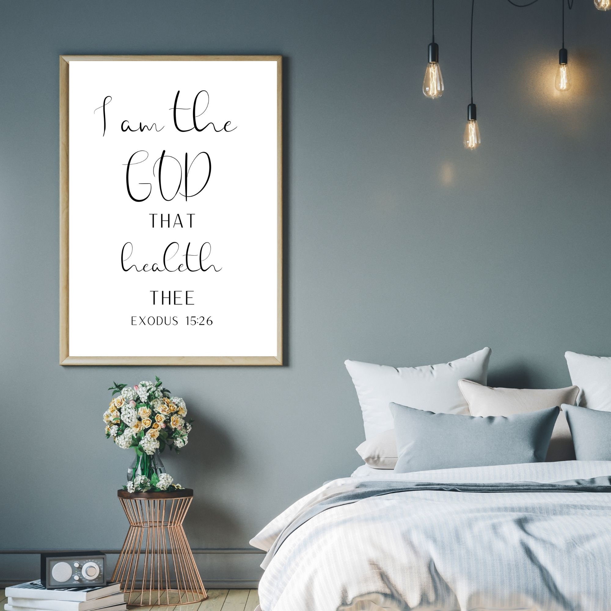 Scripture Printables, Scripture Wall Art, Scripture Wall Print, Instant ...