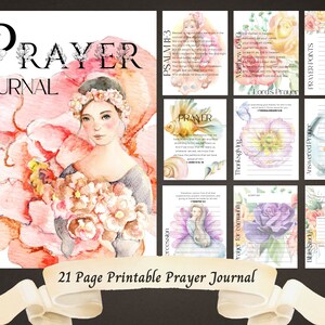 Prayer Journal, Prayer Journal Template, Faith Journal, Christian Journal, Editable Journal, Printable Prayer Journal, Bible Journal planner