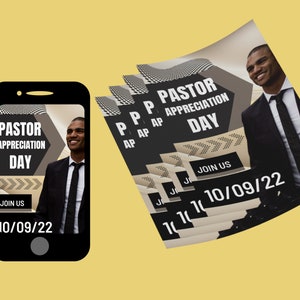 Pastor Appreciation Day template, Church Program, Church Bulletin, Church Flyer, Program Template, 4 page program, Digital template