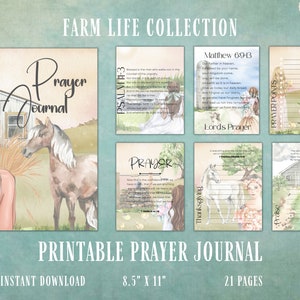 Prayer Journal, Prayer Journal Template, Faith Journal, Christian Journal, Editable Journal, Printable Prayer Journal, Bible Journal planner