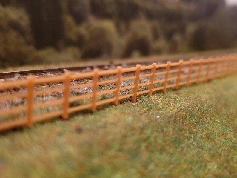 N Gauge Fencing, Trackside/ Lineside Fence, 3D Printed, Multiple