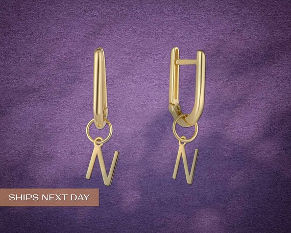 Initial earrings shop next