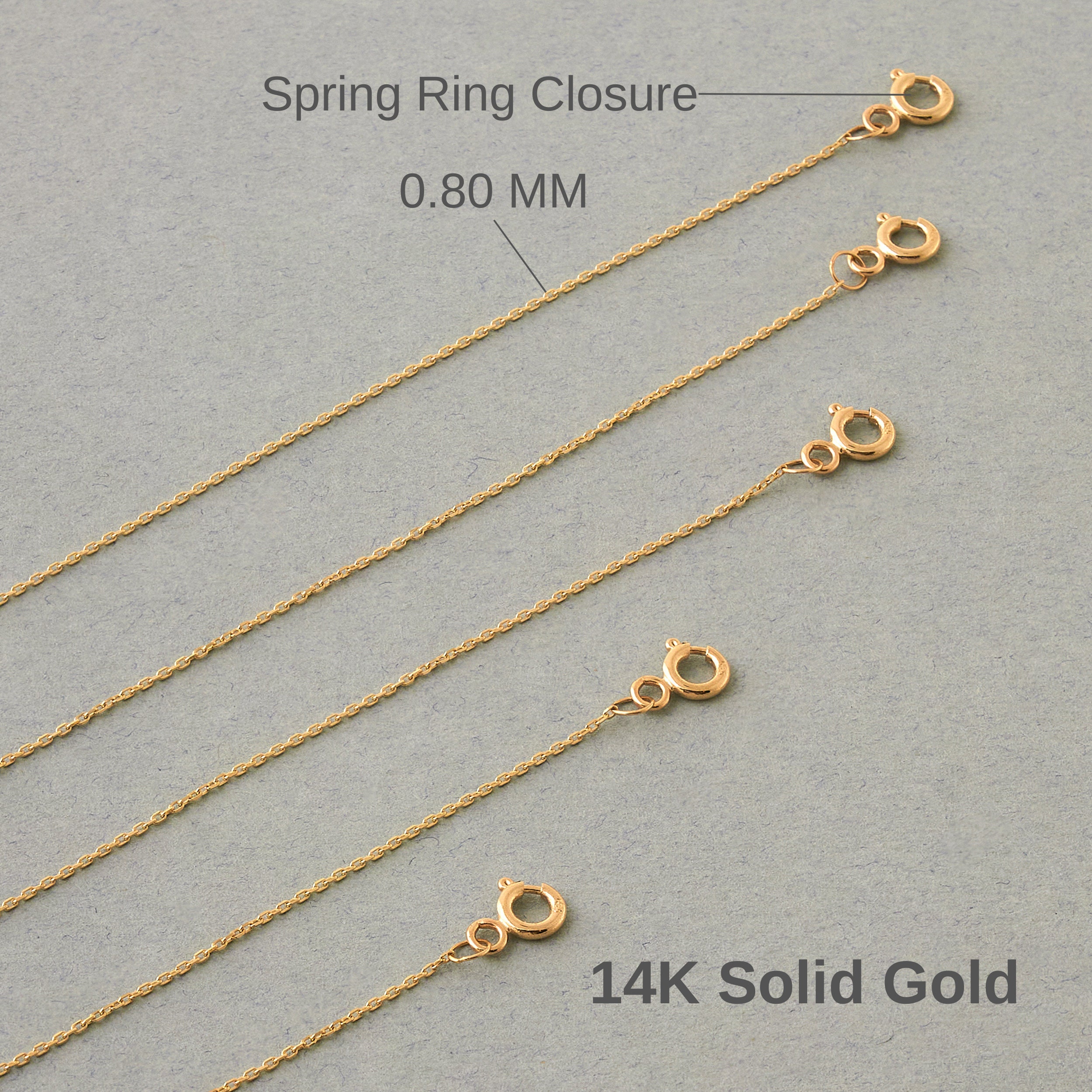14K Yellow Gold 2 3 4 Necklace Chain Extender, Dainty Durable Strong  Removable Chain Extender for Gold Necklace Bracelet Jewelry