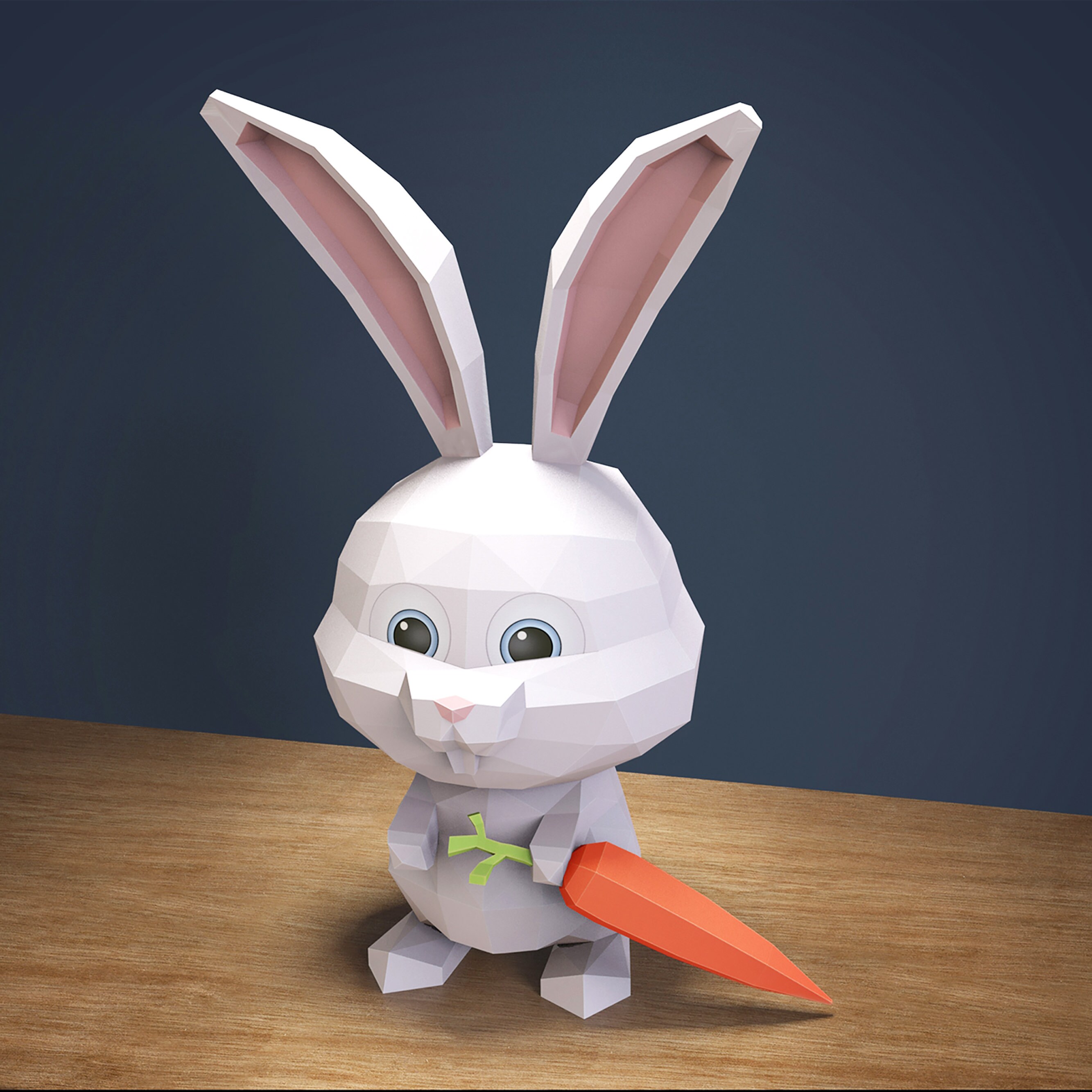 Papercraft Rabbit Paper Craft Rabbit Model Rabbit PDF Etsy UK