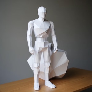 Human Papercraft, Paper Craft Human Model, Human PDF Template, 3D Human ...