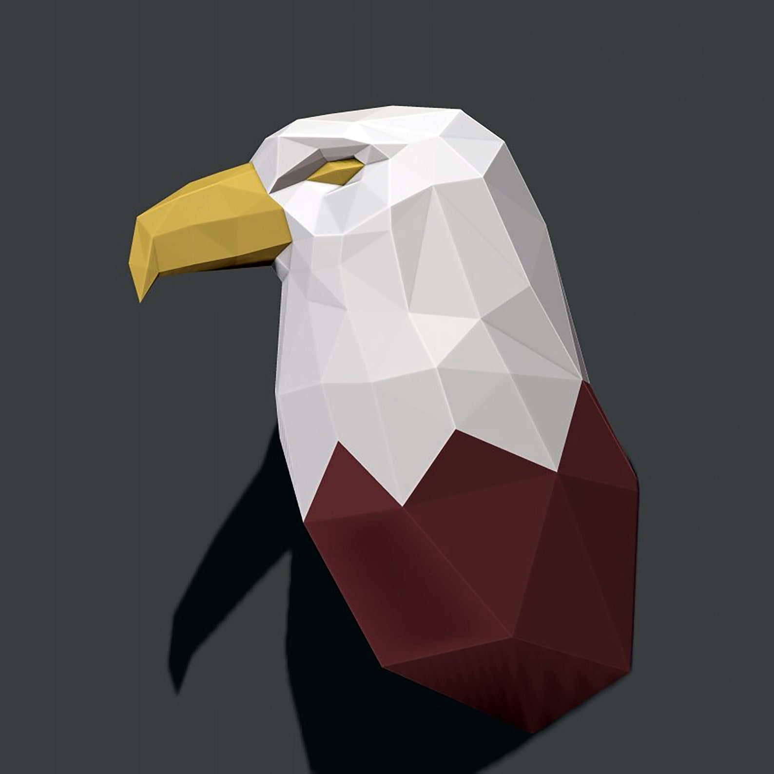 Papercraft Eagle Paper Craft Eagle Model Eagle PDF Template Etsy