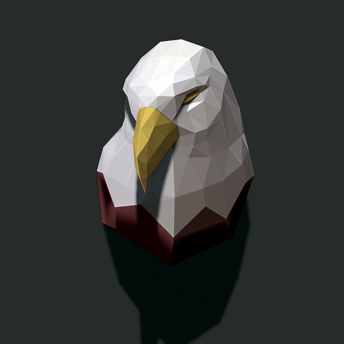 Papercraft Eagle Paper Craft Eagle Model Eagle PDF Template Etsy