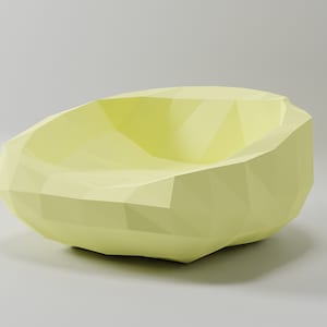 Papercraft Stuhl, Papiermodell Stuhl, Stuhl PDF Vorlage, 3D Stuhl Skulptur, Low Poly Muster Stuhl, SVG
