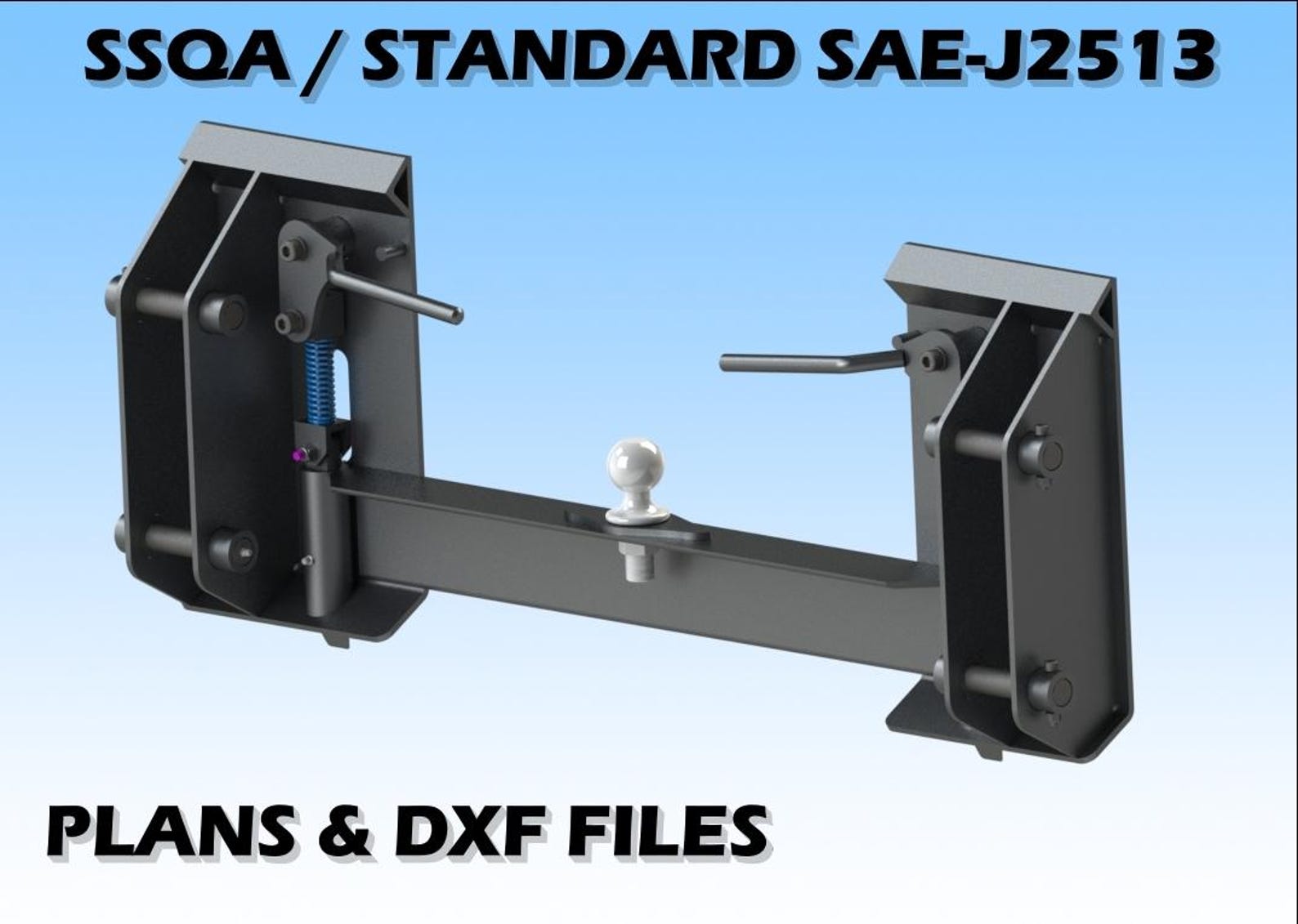 Skid Steer Quick Attach + Receiver PLANS & DXF Files (SSQA) - Etsy
