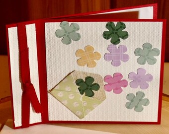 Get Well-Mini envelope with flowers - I