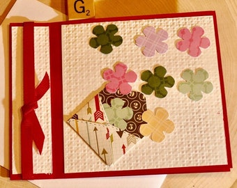 Get Well-Mini envelope with flowers - G