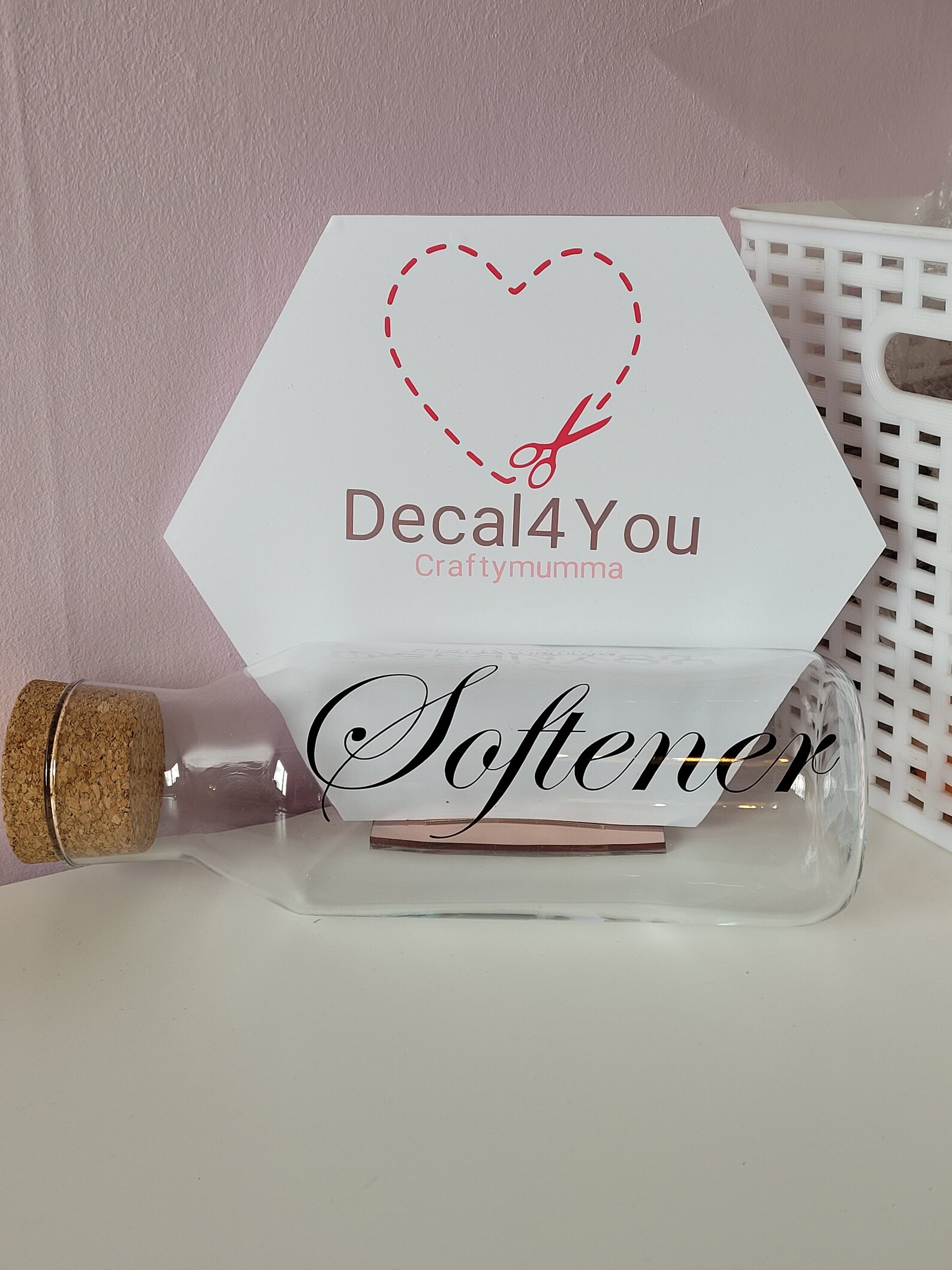 Fabric Softener Glass Bottle Storage Kitchen Laundry Etsy