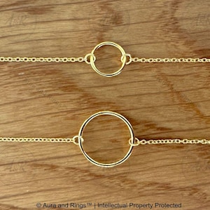 Discreet Sub Collar, Sterling Silver O Ring, Day Collar Necklace, Gold, Rose Gold, Gold O Ring Collar Necklace, Karma Necklace, Gift for Her