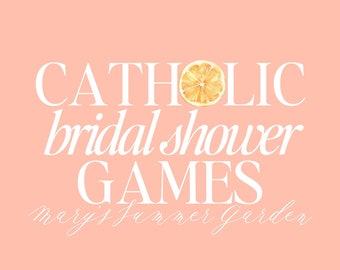 Catholic Bridal Shower Games: Mary's Summer Garden (Digital Download)