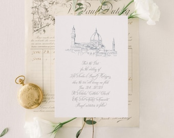 Catholic Wedding Save the Dates, Duomo in Florence