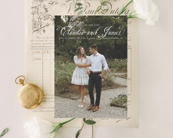 Custom Photo Catholic Wedding Save the Dates