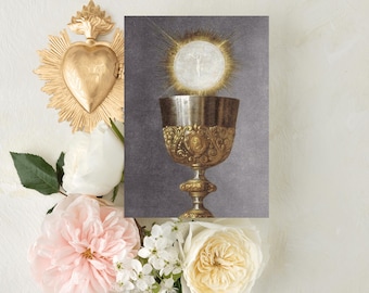 Catholic Mass Intention Cards, The Most Precious Host