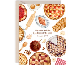 Catholic  Greeting Card, Tase and See the Goodness of the Lord