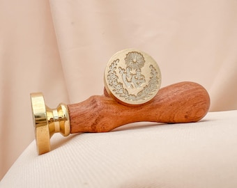 Catholic Wax Seal Stamps, Sacred Heart of Jesus & Immaculate Heart of Mary Crest