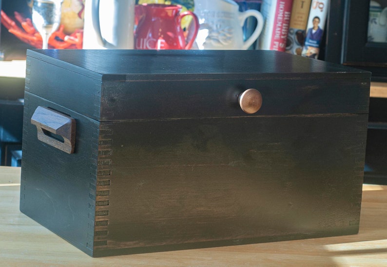 Decorative Wood Box Black Wood Box Decorative Storage Etsy