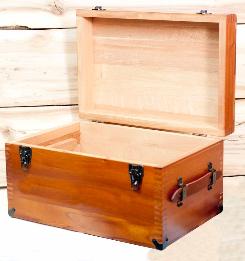 Cedar Wood Box Keepsake Box Wooden Chest Etsy
