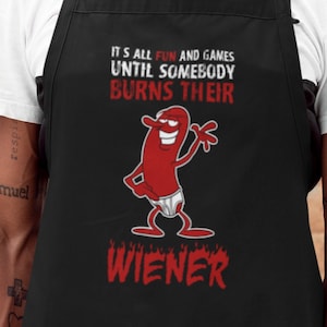 Inappropriate Apron, Grill Accessories, Funny Apron for Men, Cooking Gift for Men, Dad Apron, Chef Apron, Kitchen Humor, Bbq Aprons for Men