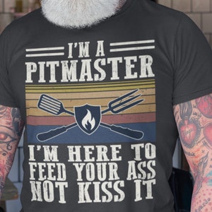 Pitmaster Funny Meat Grill Shirts, Dad Grilling Tshirts, Barbecue Grilling Gifts, Cooking Gifts For Men, Bbq Smoker Gifts, Grill Master Gift