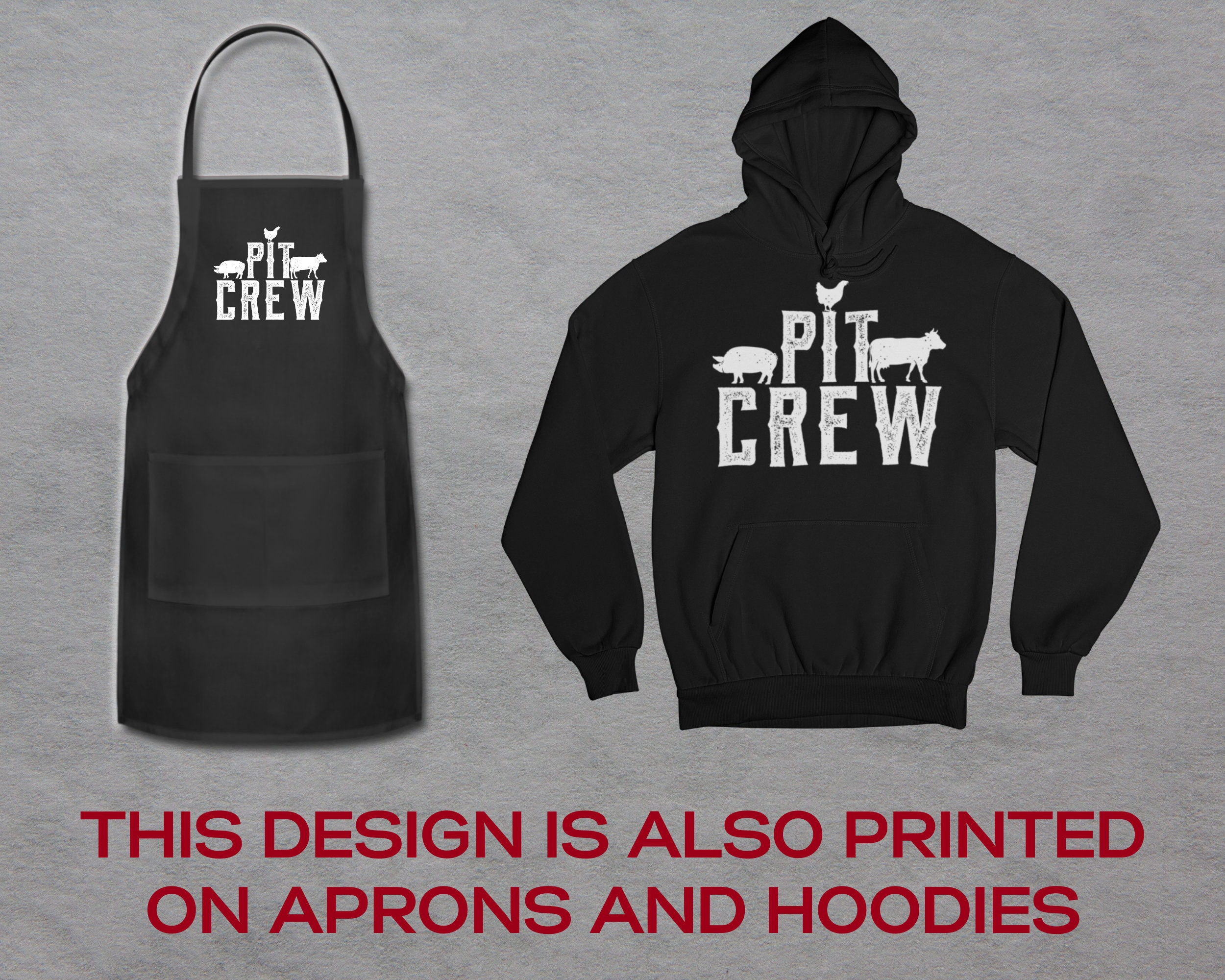 Pit Crew Hoodie, Meat Smoker Gifts, Smoking Grilling Gifts, BBQ