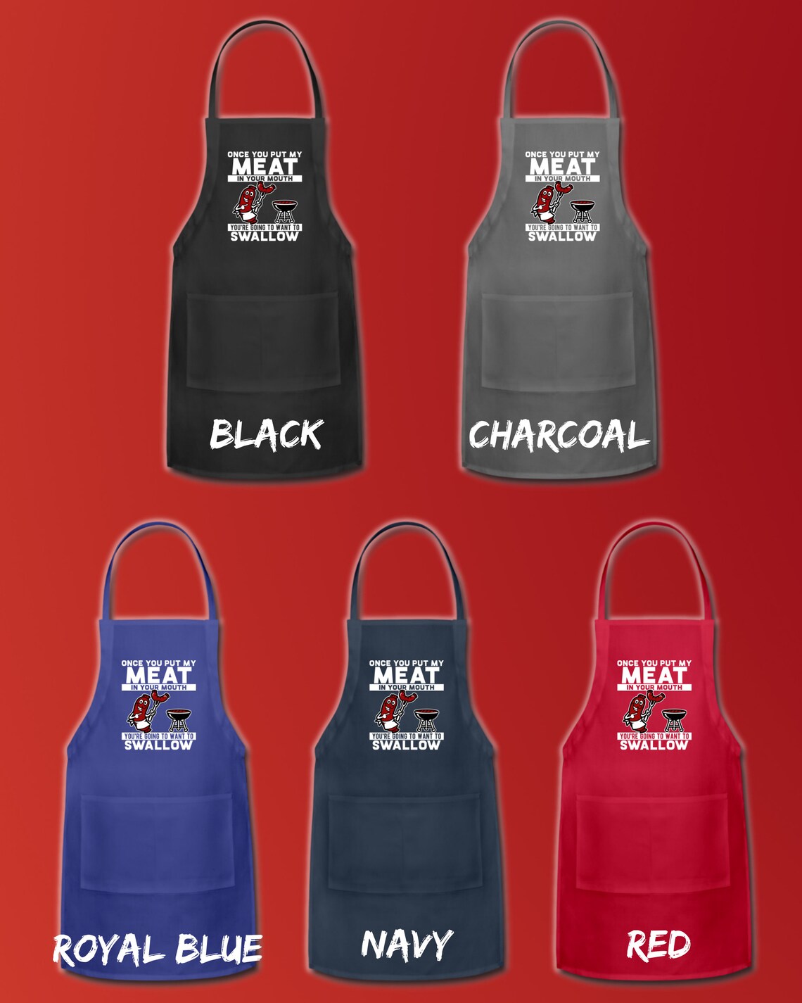 Funny Apron for Men Grilling Apron Dad Apron Smoker Grill Etsy