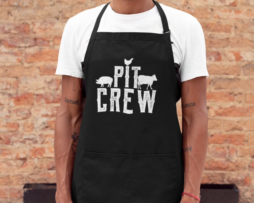Pit Crew Grill Apron Bbq Smoker Apron Meat Smoker Gifts for Etsy