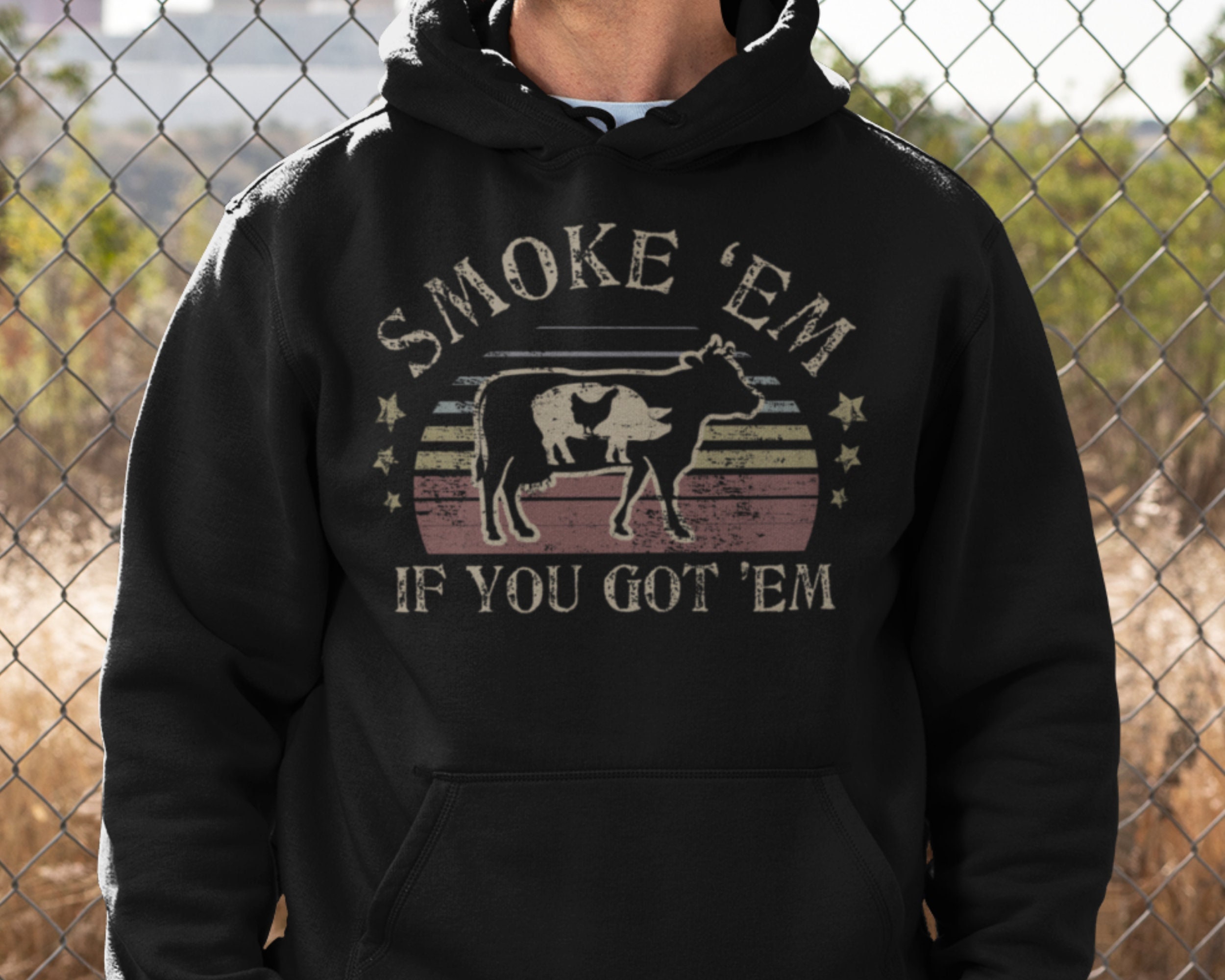 Bbq Smokers Hoodie for Men Vintage S-5xl Smoking Grill Gifts - Etsy