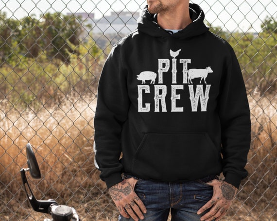 Pit Crew Hoodie, Meat Smoker Gifts, Smoking Grilling Gifts, BBQ