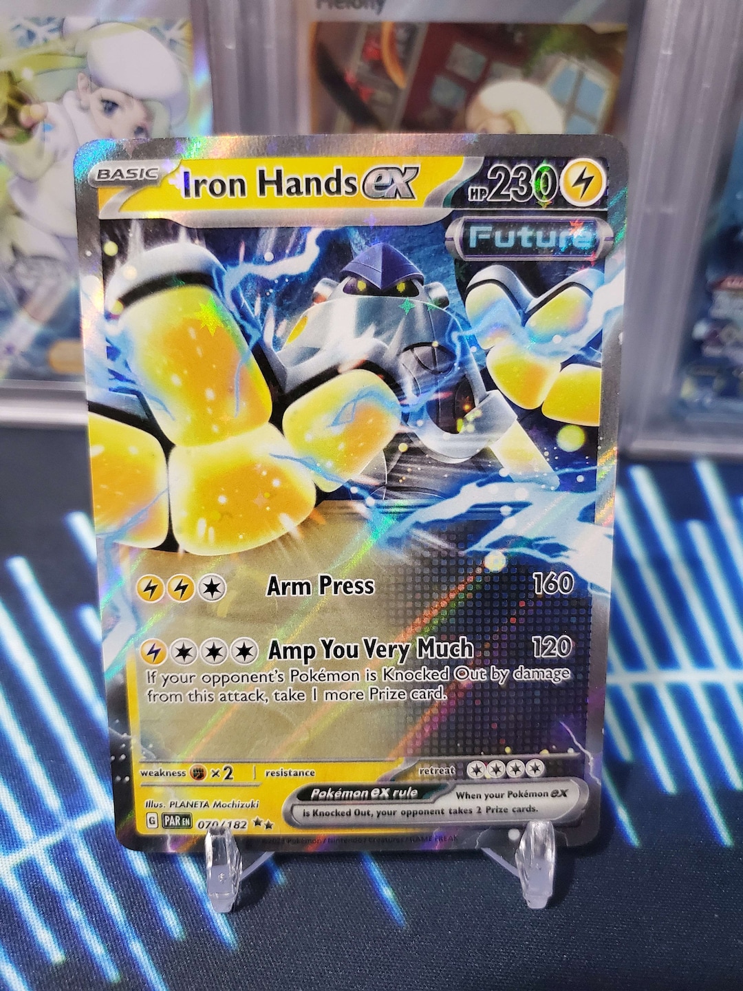 Pokemon TCG Iron Hands EX 070/182 Double Rare From Paradox Etsy