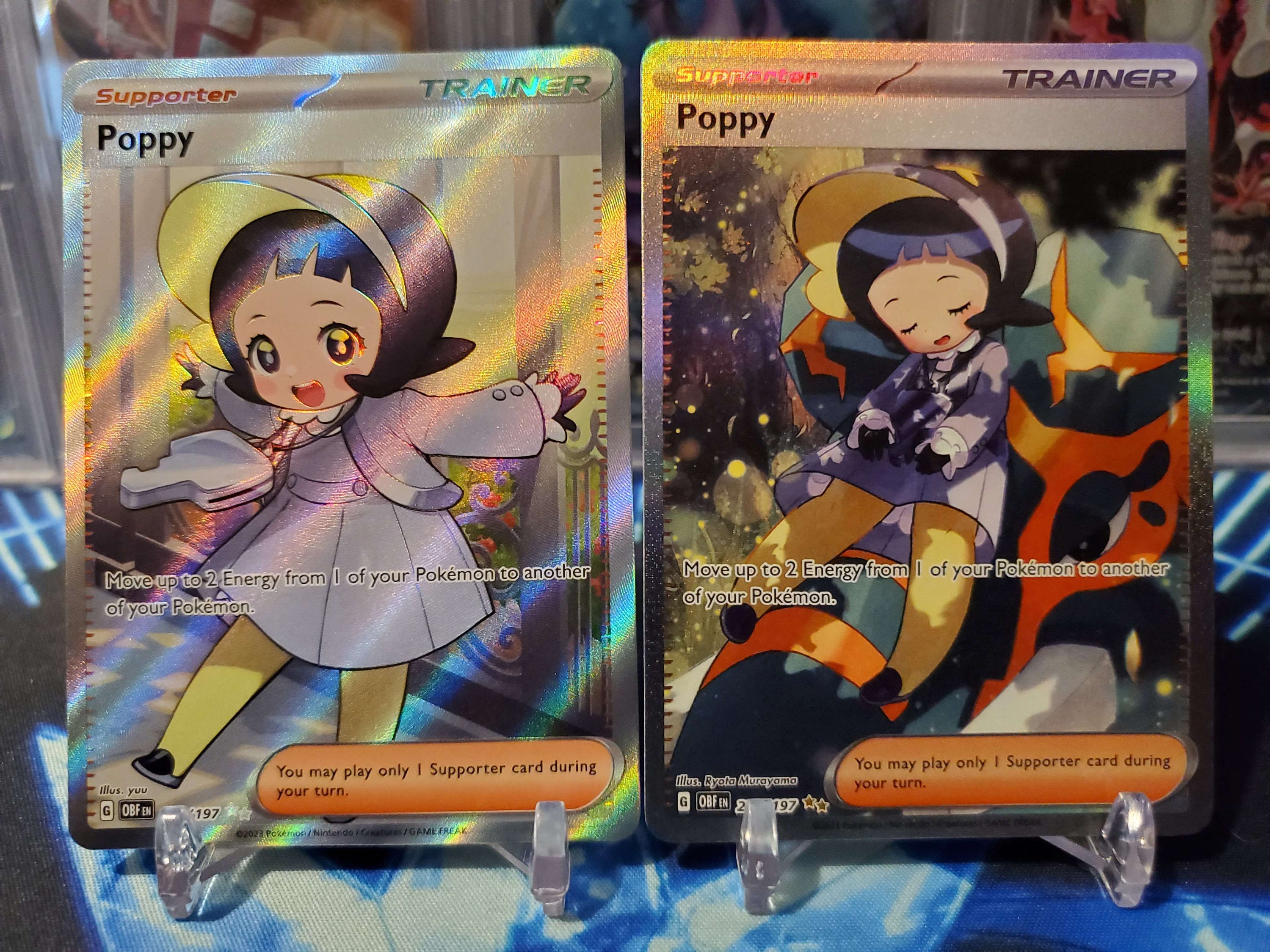 Poppy Full Art pull in Pokemon Obsidian Flames! I really love the