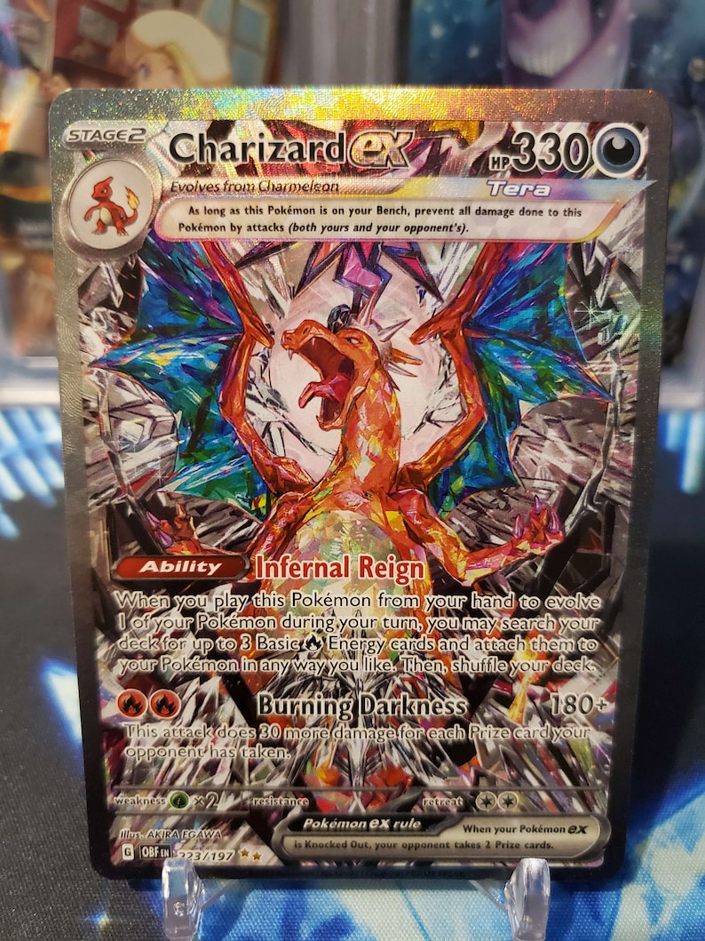 Charizard EX 223/197 Special Illistration Rare Alt Art From Etsy