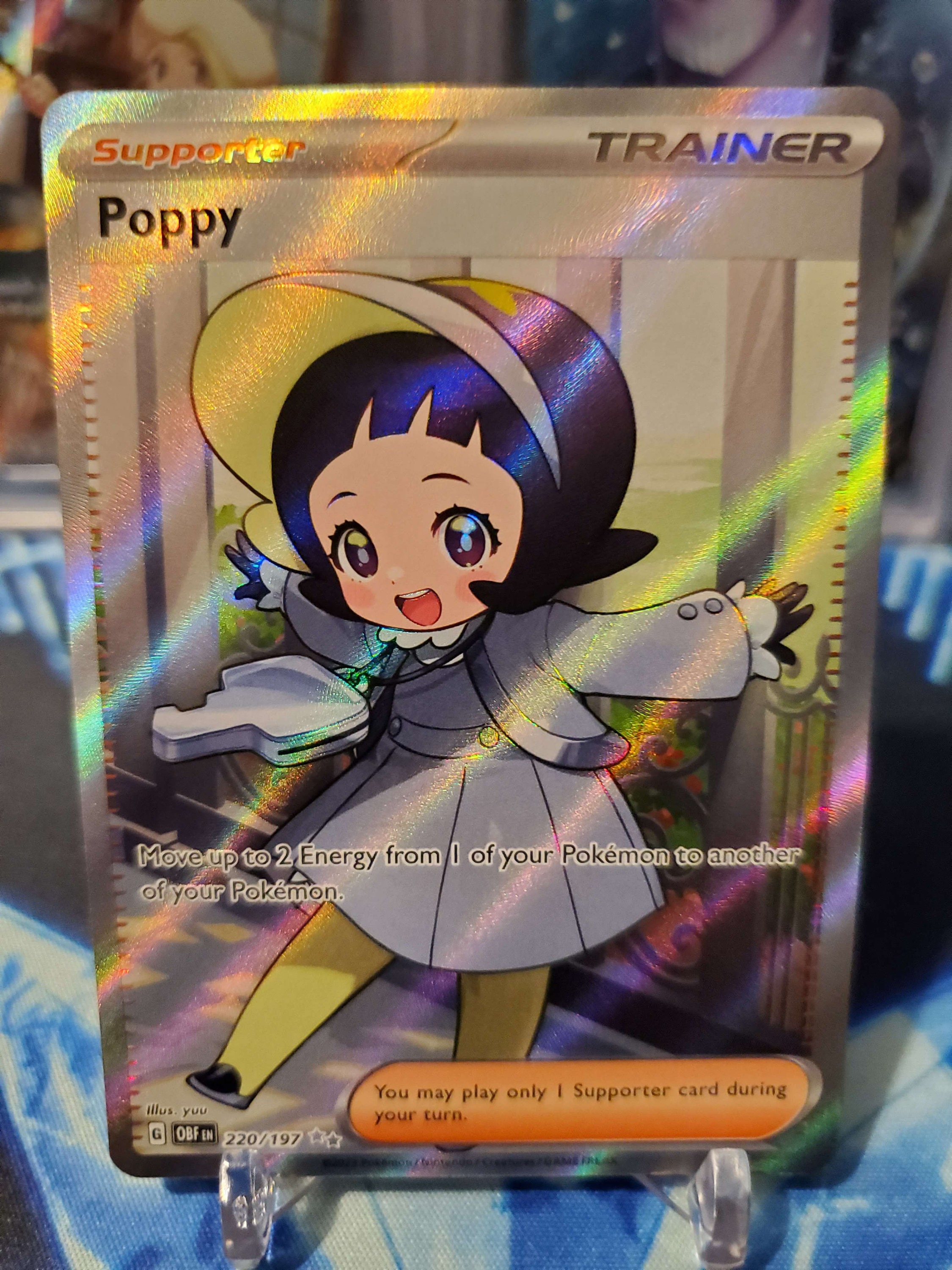 Poppy 220/197 Ultra Rare Full Art and Poppy 227/197 Special 